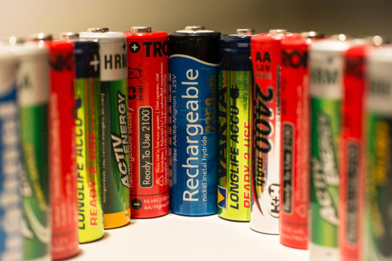 batteries in a line
