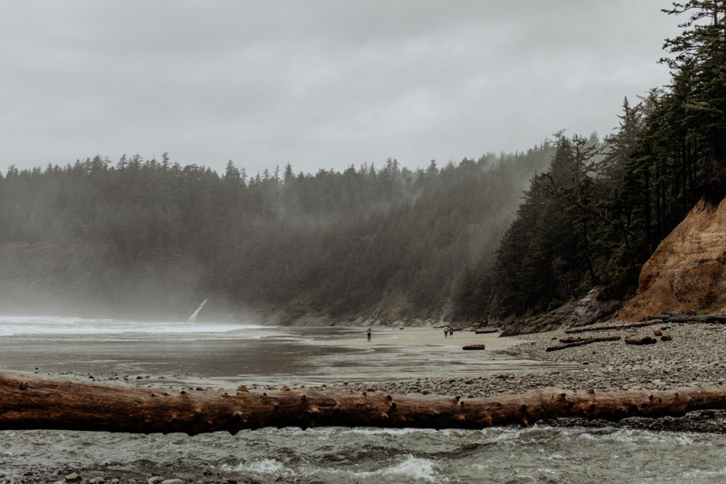 rainy day on the oregon coast